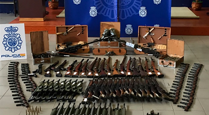 Spanish police seize €10mn worth of black market weapons
